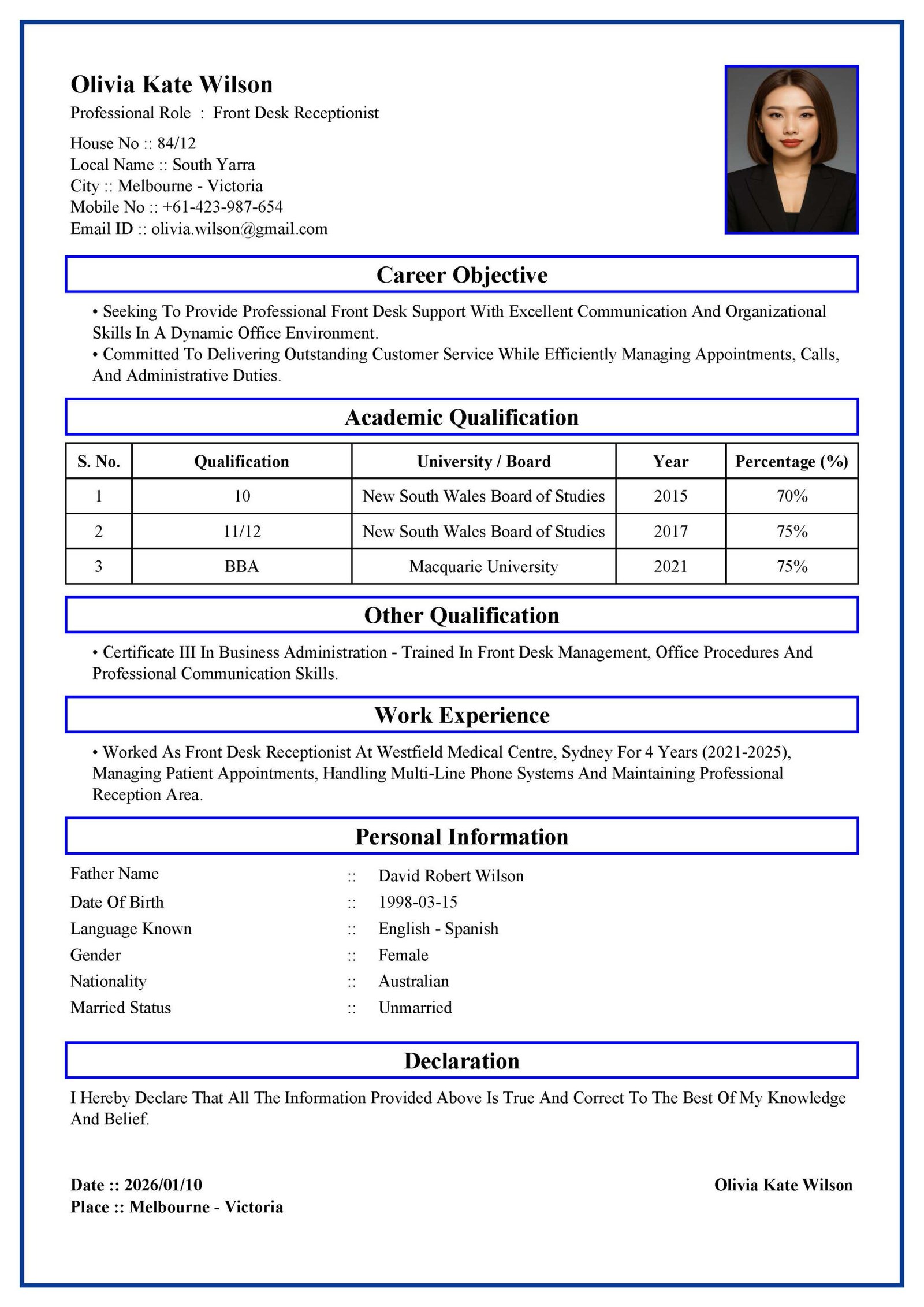 Free Online Resume Builder - Create Your Professional CV in Minutes